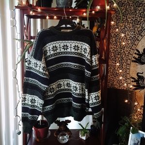 Oversized Holiday Knit Sweater